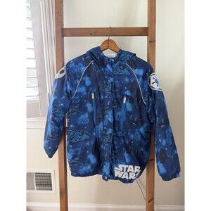 Disney Store Exclusive Kids Star Wars Embroidered Ski Coat Size 11/12 Rebel Jedi